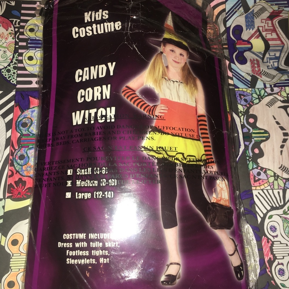 Kids candy corn Halloween costume
